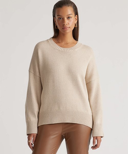 Boyfriend sweater with a crew neck